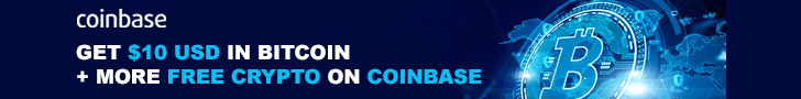 Get Free $10 Bitcoin + more free crypto on Coinbase